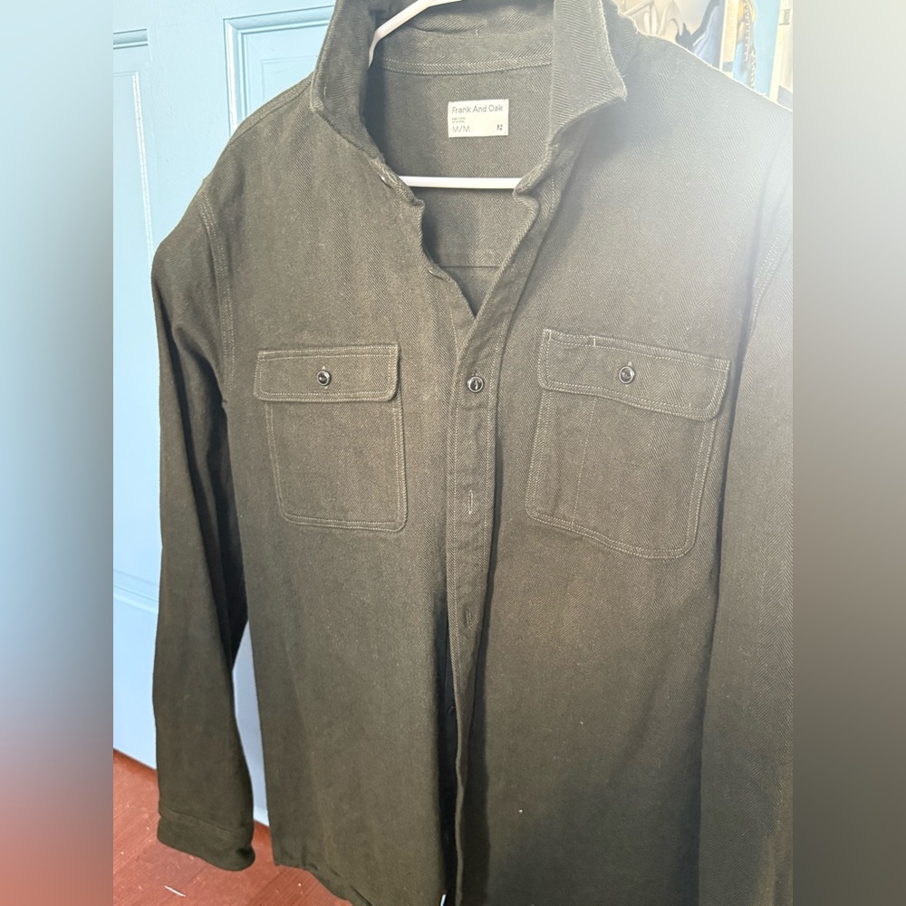 Olive Green Men's Jacket - Frank and Oak